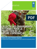 Études de Cas de L'initiative Equateur: COLLECTIF DES GROUPEMENTS DE FEMMES POUR LA PROTECTION DE LA NATURE (COPRONAT), Sénégal