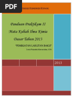 Download BUKU PEDOMAN DAN PANDUAN PRAKTIKUM ilmu kimia dasar 2013 percobaan IIpdf by CharlesDestroy SN176726510 doc pdf