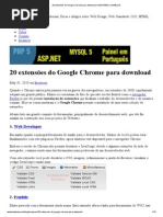 20 extensões do Google Chrome para download