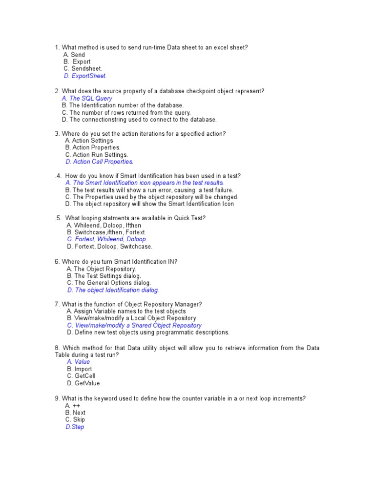 Exam QTP 25th July 2009 | PDF | Subroutine | Parameter (Computer ...