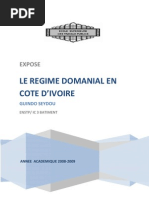 Guindo Seydou - Expose - Regime Domanial Ivoirien