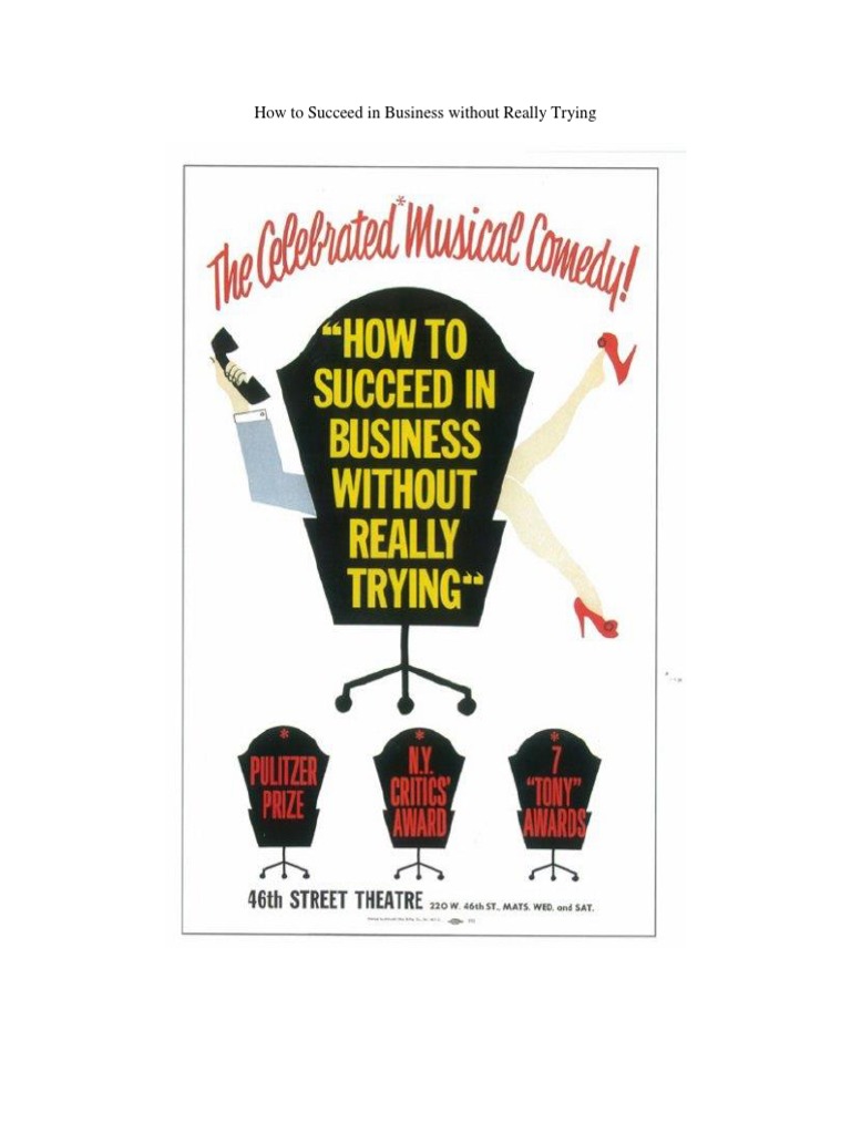 How To Succeed in Business Without Really Trying Full Script