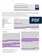 Life Cycle Assessment of the Cogeneration Processes in the Cuban Sugar Industry