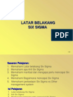 LATAR BELAKANG SIX SIGMA