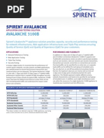 Avalanche 3100 Datasheet