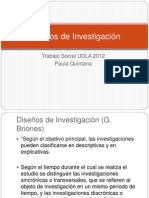 Diseños de Investigación