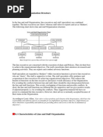 Line and Staff Organisation Structure