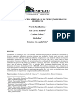 ANÁLISE DOS IMPACTOS AMBIENTAIS DA PRODUÇÃO DE BLOCOS CERÂMICOS