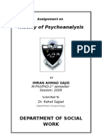 History of Psychoanalysis-Imran Ahmad SAjid