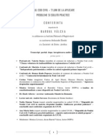 TRANSCRIPT CONFERINTA Noul Cod Civil Baile Olanesti Mai 2012 PDF