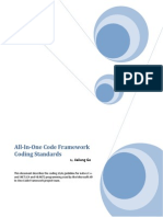 C# All-In-One Code Framework Coding Standards