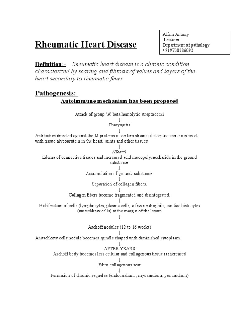MacCallum Patch in Rheumatic Heart Disease | PDF | Heart | Circulatory ...