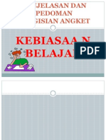 Angket Kebiasaan Belajar