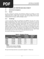 Subsurface Conditions and Canal Stability Bolles