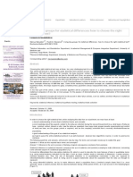 Comparing Groups For Statistical Differences - How To Choose The Right Statistical Test - Biochemia Medica