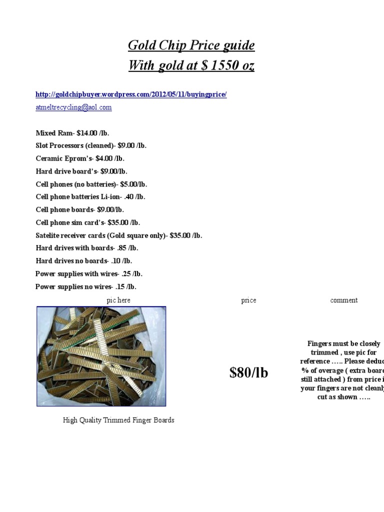 Gold Cpu Chip Price Guide | PDF | Advanced Micro Devices | Central ...