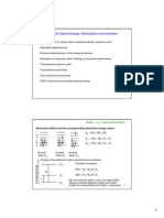 Electronic Spectroscopy Absorption and Emission