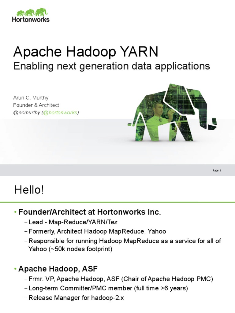 Apache Hadoop YARN Enabling Next Generation Data Applications PDF