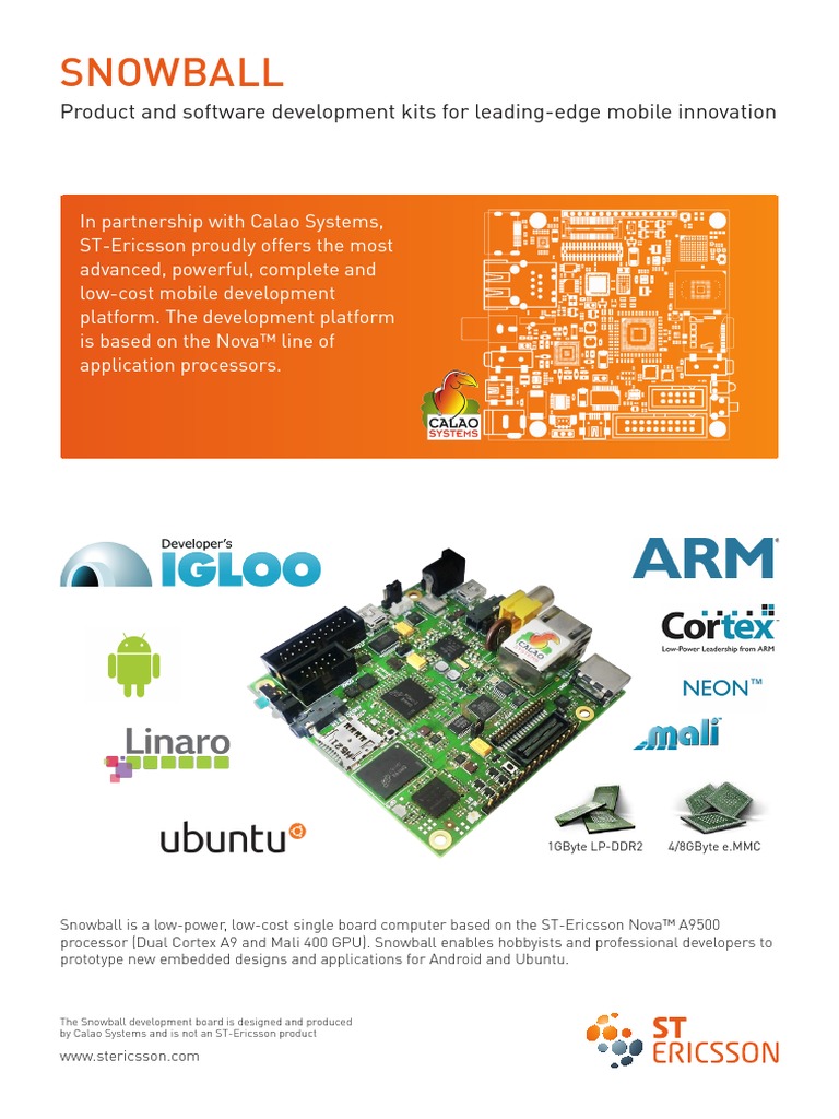 Snowball: Product and Software Development Kits For Leading-Edge Mobile ...