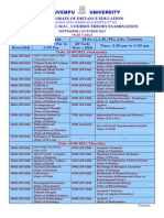 MA MSC Timetable 2013