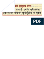 Mrityunjay Jap Mantra in Hindi