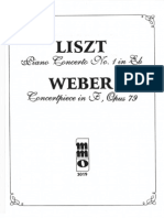 Liszt Concerto Eb: Weber Concertpiece in F