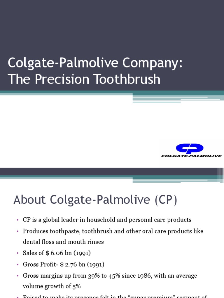 Colgate Palmolive Final | PDF | Oral Hygiene | Toothbrush