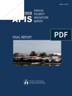 Final Report: Annual Poverty Indicators Survey