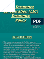 Life Insurance Co-Operation (LIC) Insurance Policy: Anshul Gupta (0701672008) B.C.A S.C.C.T.M