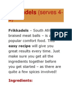 Easy South African Frikkadels Recipe (Serves 46