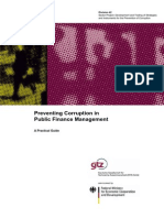 Preventing Corruption in Public Finance Management: A Practical Guide