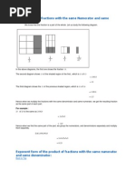 Multiplication of Fractions With the Same Numerator and Same Denominator