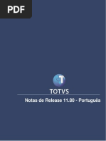 Notas Microsiga Protheus V11.80 POR