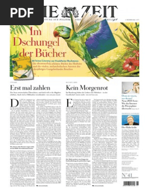 Die Zeit 2013 41 Social Democratic Party Of Germany - 