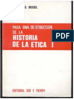 Para Una De-Strucción de La Historia de La Ética