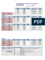 Final Time Table Trimester-IV (2012-14) Part B w e f 30 09 2013