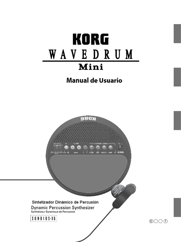 Manual de Usuario Wavedrum Mini | PDF | Ritmo | Altoparlante