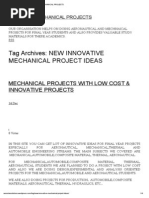 New Innovative Mechanical Project Ideas Aero and Mechanical Projects PDF