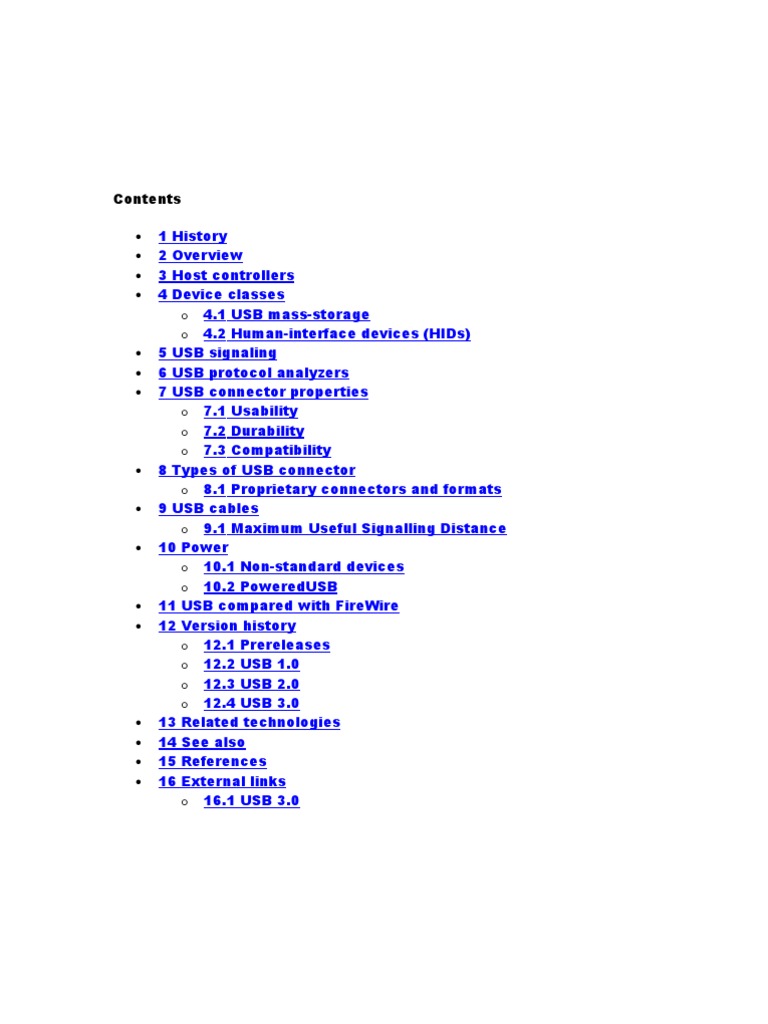 Comprehensive Guide to USB Standards | PDF | Usb | Electrical Connector