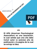 citas de referencia en apa