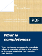 What is Consideration & Completeness