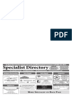 Specialist Directory: M S B P