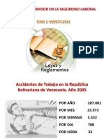 Rol Del Supervisor en La Seguridad Laboral. Tema 1: Marco Legal