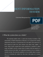 Summary of Curriculum Management System