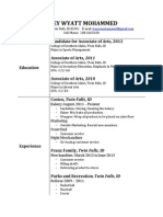 Trey Wyatt Mohammed Resume