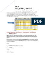 Row Selection in REUSE