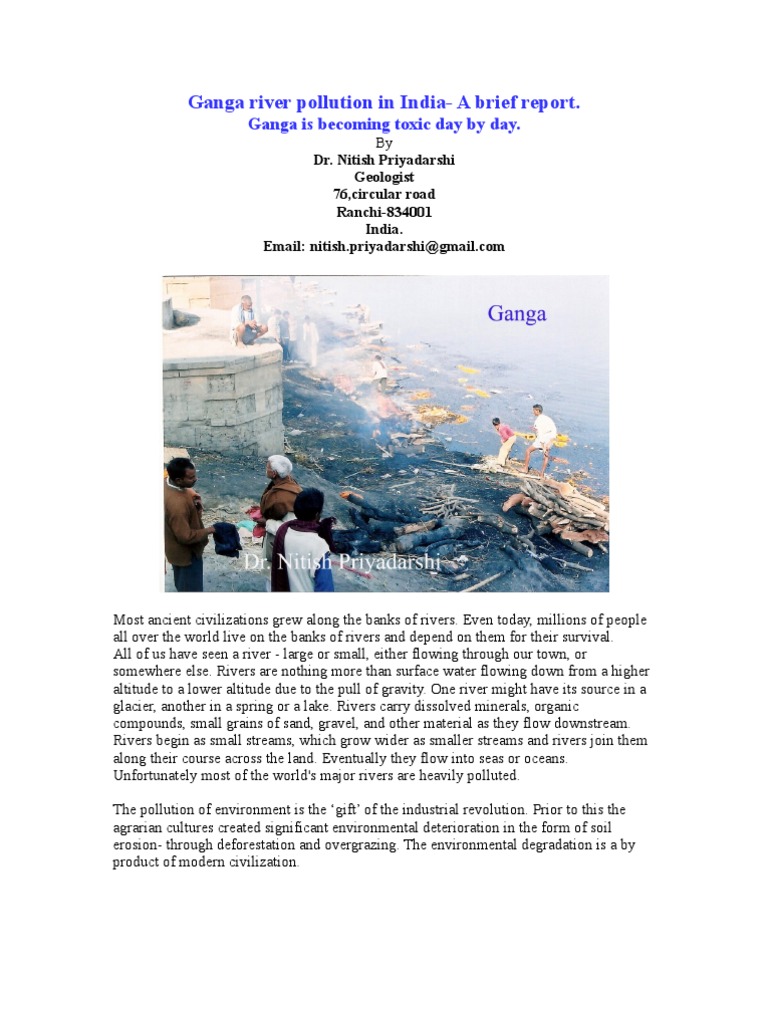 pollution of ganga river essay