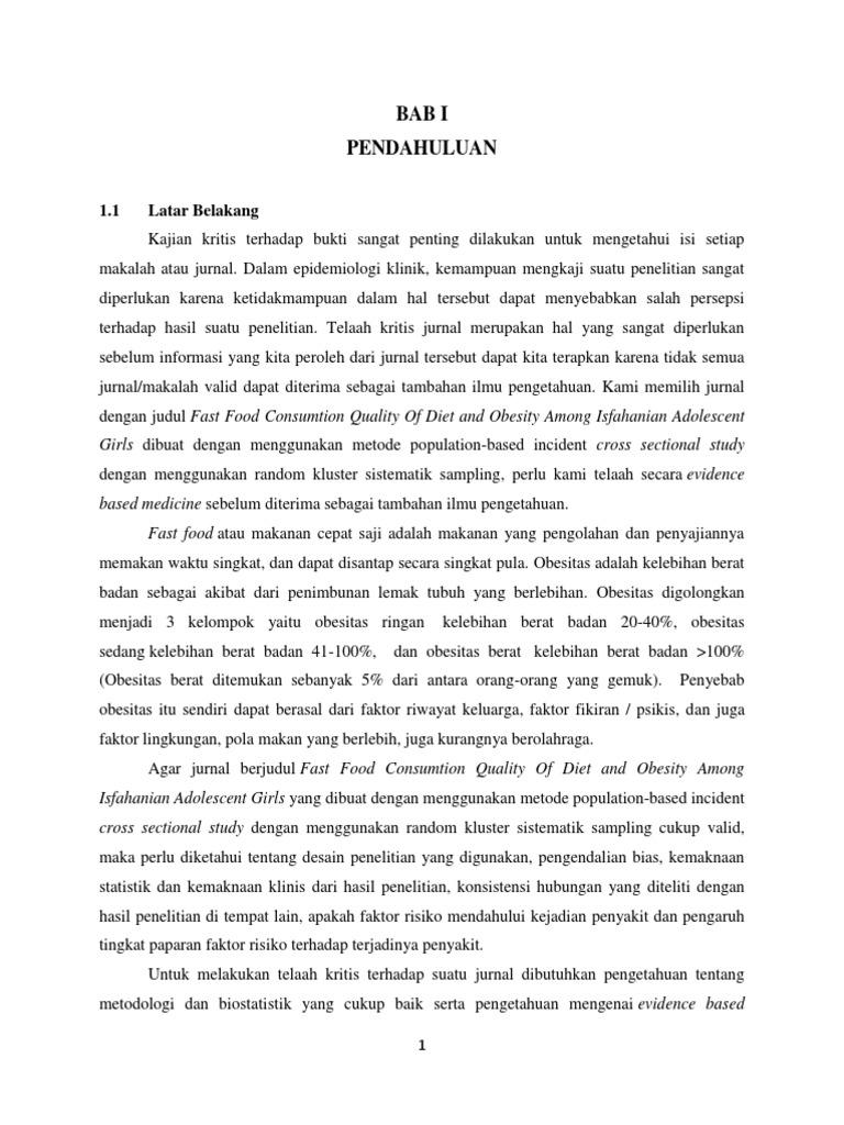☑ Contoh telaah kritis jurnal format imrad