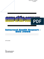 Sample Auditl Report