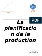 Groupe N°14 - La Planification de La Production